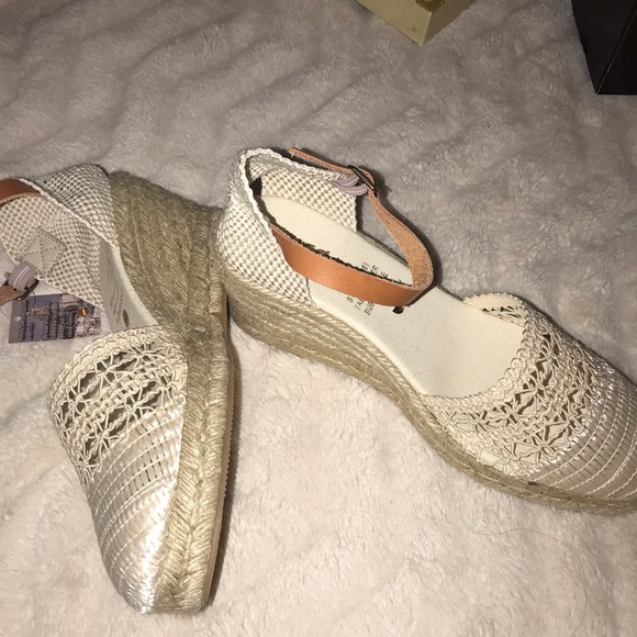 Picon espadrilles sandals ivory white 9.5 41 new - Picture 3 of 8